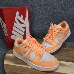 Nike Dunk Low Shoes Womens Size 6.5 US Peach Cream‎ White With Box DD1503-801